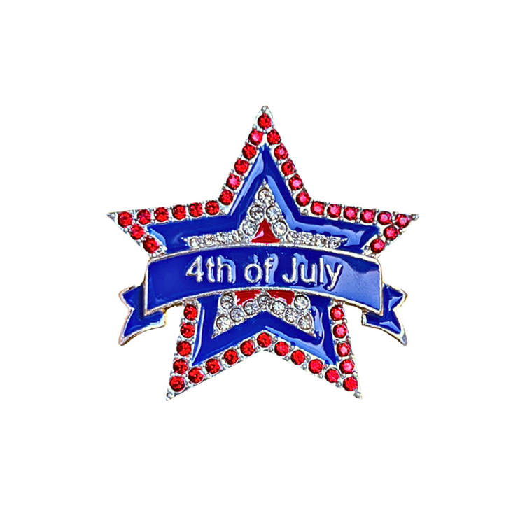 4th of July | Magnetic Brooch Pin
