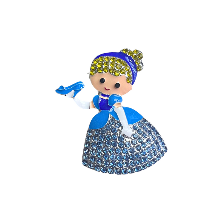 Glass Slipper Princess | Magnetic Brooch Pin