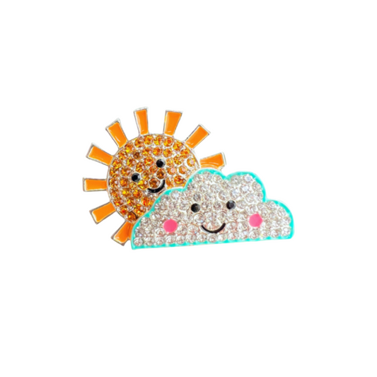 Sunshine on a Cloudy Day | Magnetic Brooch Pin