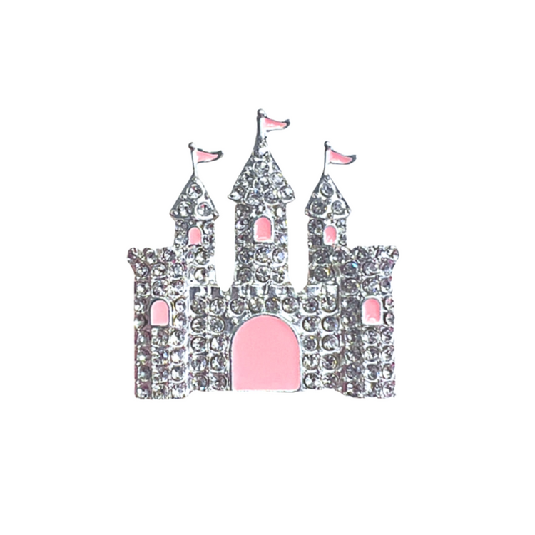 Silver Castle | Magnetic Brooch Pin
