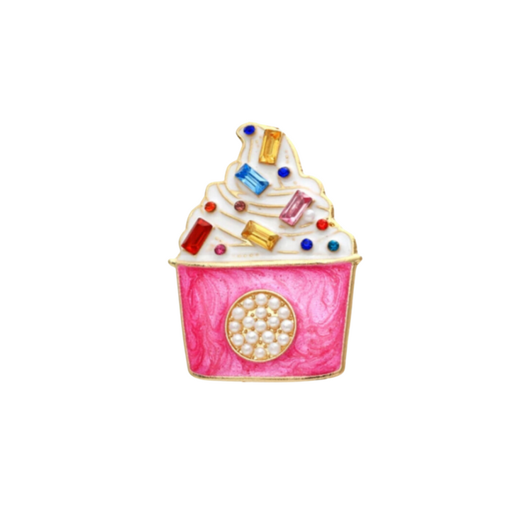 Fro Yo | Magnetic Brooch Pin