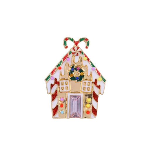 Gingerbread House | Magnetic Brooch Pin