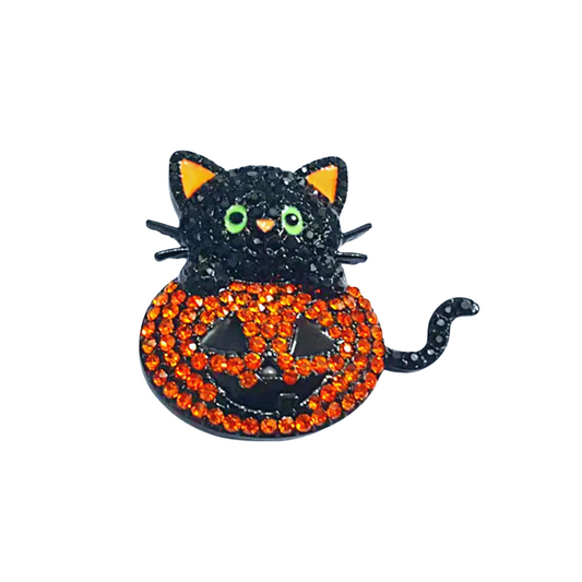 Pumpkin Cat | Magnetic Brooch Pin