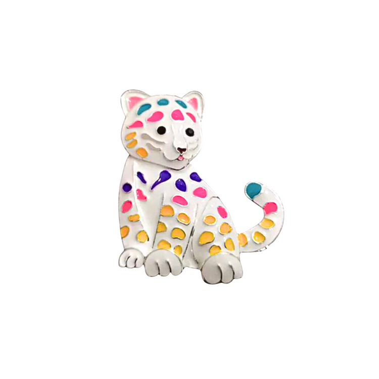 Rainbow Leopard | Magnetic Brooch Pin