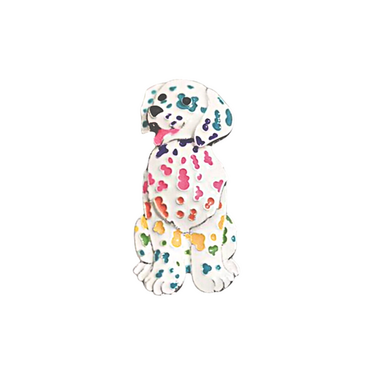 Rainbow Spotted Dog | Magnetic Brooch Pin