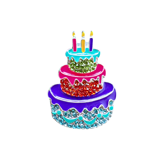 Birthday Cake | Magnetic Brooch Pin