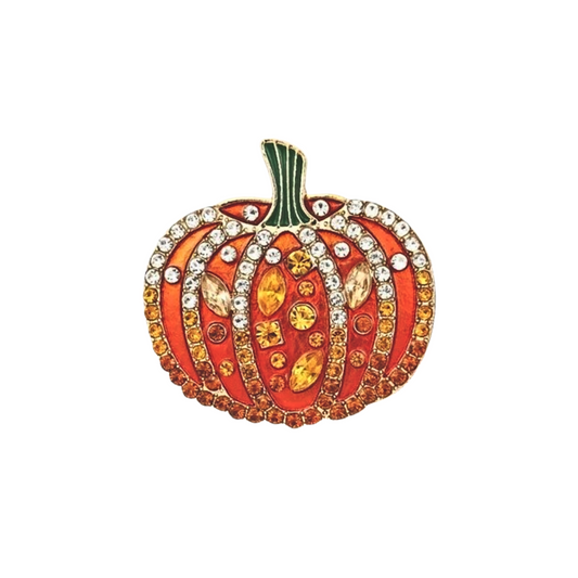 Bling Pumpkin | Magnetic Brooch Pin