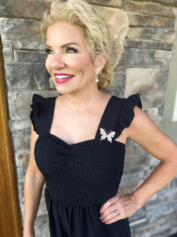 Gold Butterfly | Magnetic Brooch Pin