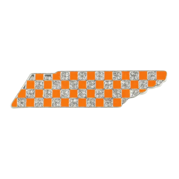 Tennessee Checkerboard | Magnetic Brooch Pin