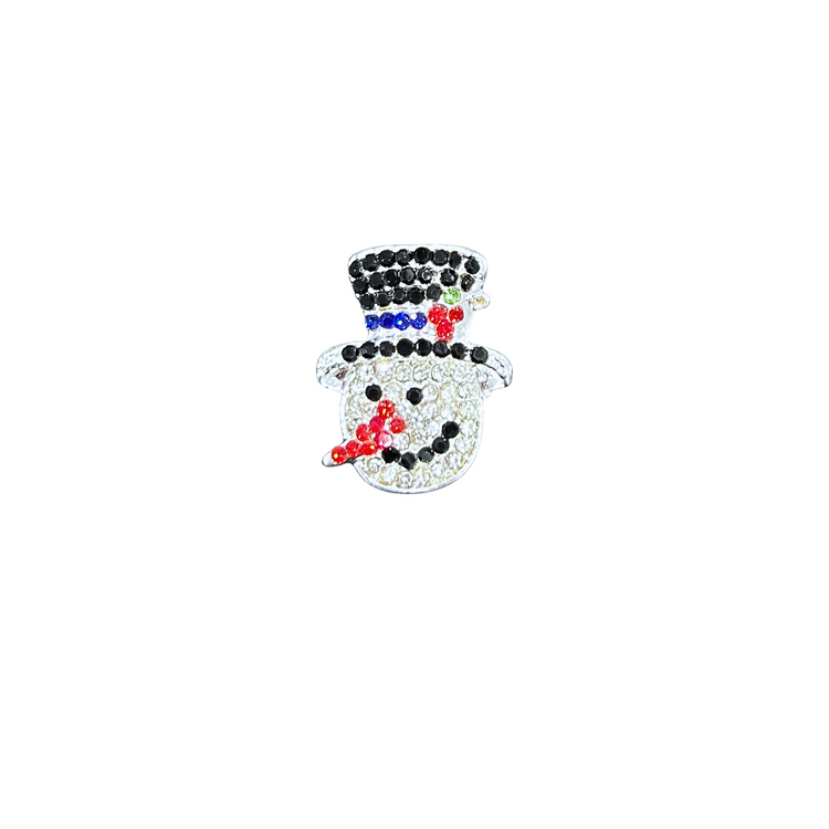 Petite Snowman | Magnetic Brooch Pin