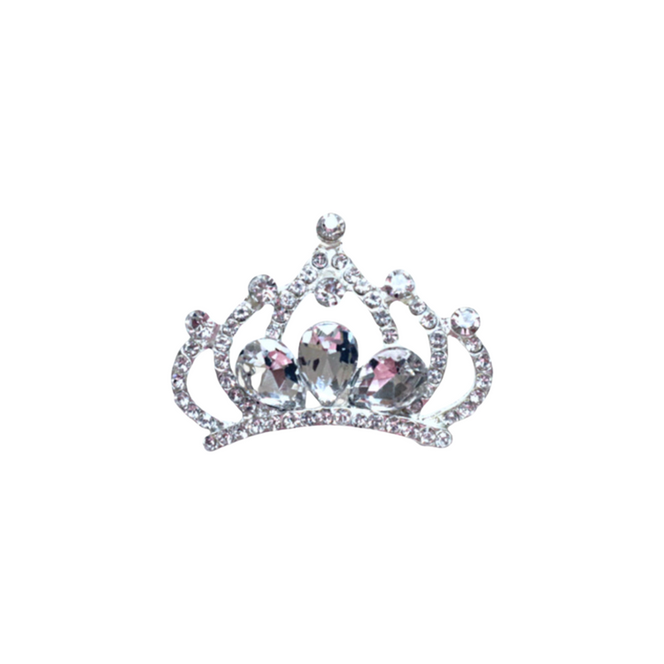 Naomi Silver Crown | Magnetic Brooch Pin