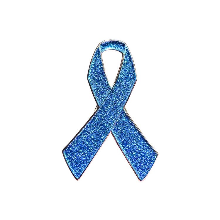 Blue Awareness Ribbon | Magnetic Brooch Pin