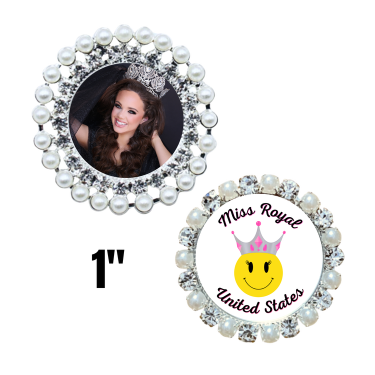 Pearl 1" Custom | Magnetic Brooch Pin