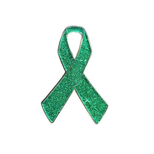 Green Awareness Ribbon | Magnetic Brooch Pin