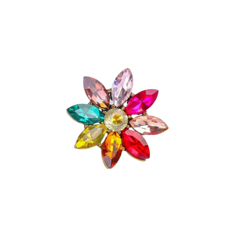 Rainbow Daisy | Magnetic Brooch Pin