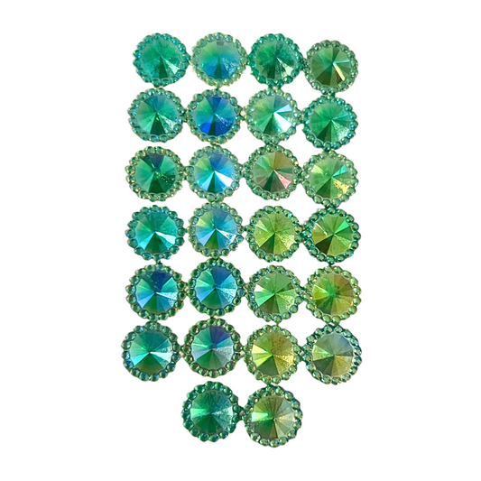 Lot of 26 Green | Magnetic Brooch Pin