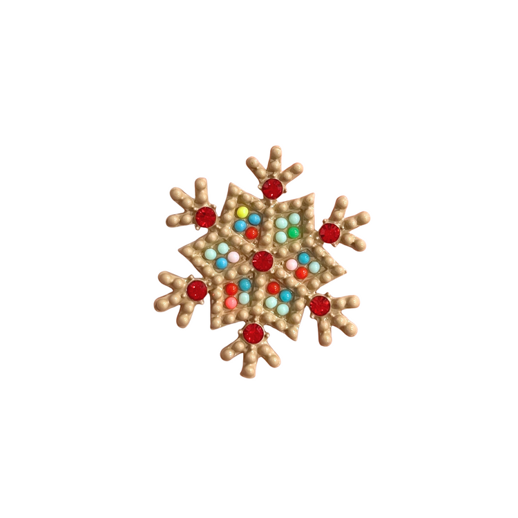 Rainbow Snowflake | Magnetic Brooch Pin
