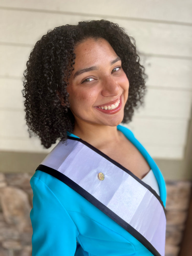 Petite AB Celestial Oval | Magnetic Brooch Pin