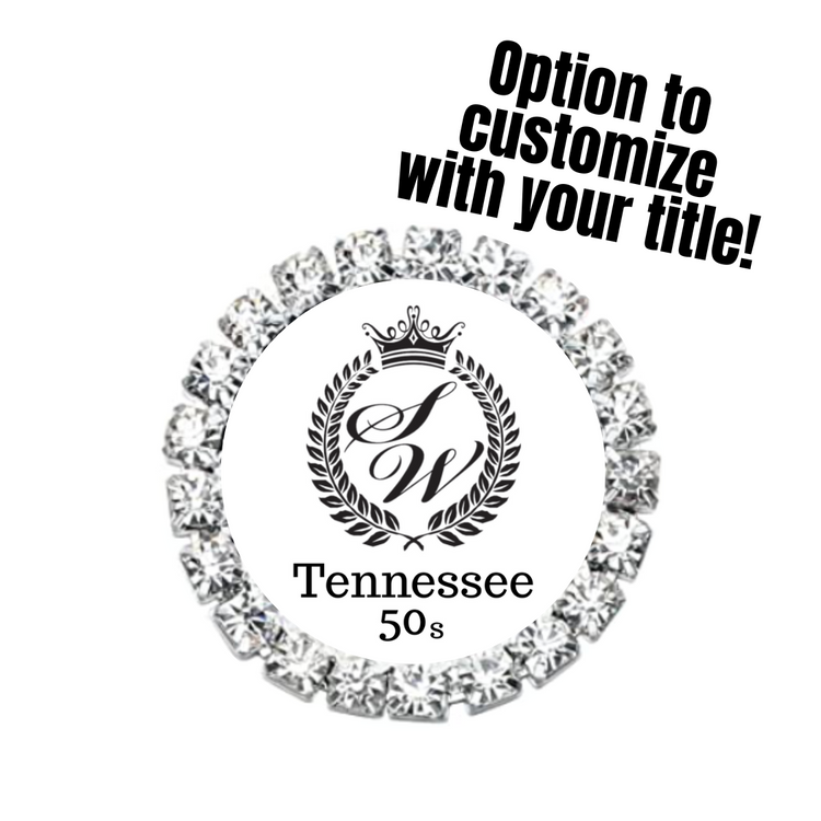 Ms. Senior World Pageants | Magnetic Brooch Pin