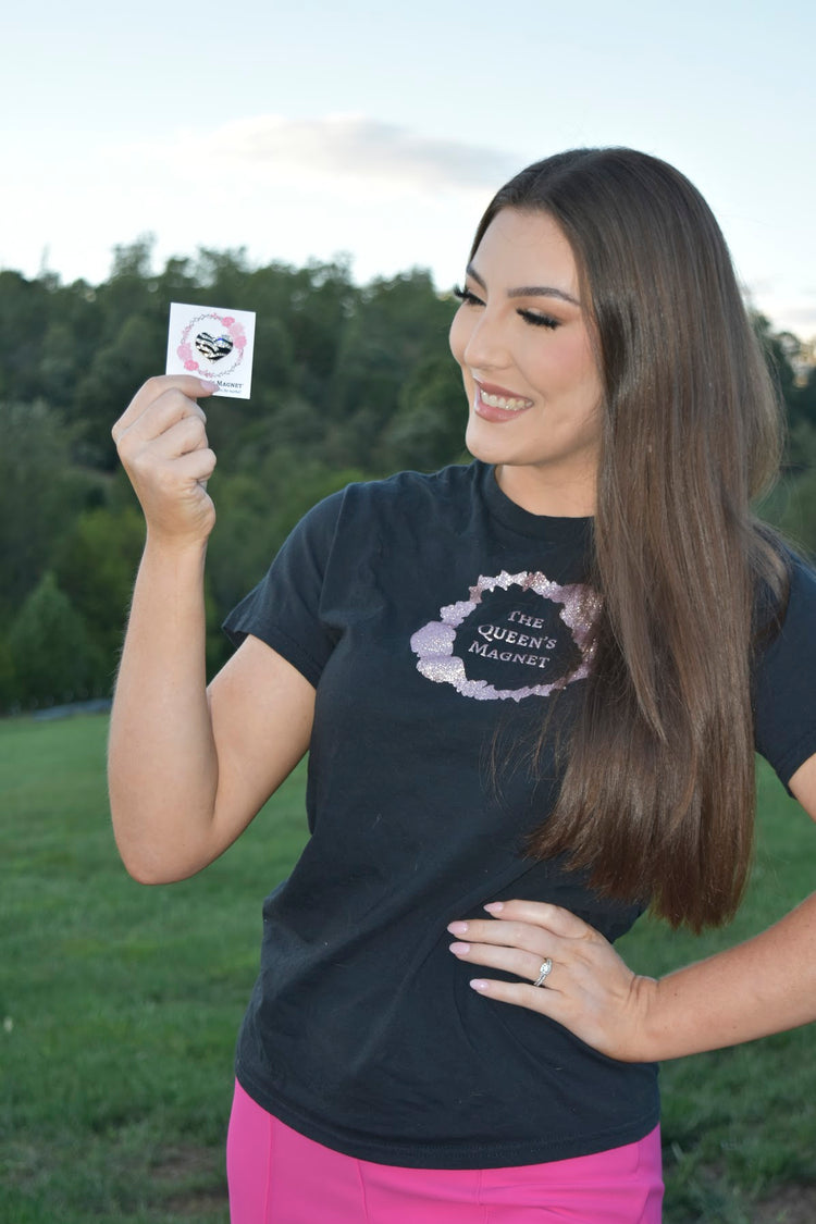 Zebra Heart | Magnetic Brooch Pin