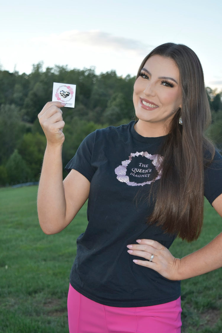 Zebra Heart | Magnetic Brooch Pin