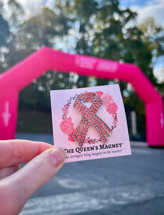 Light Pink Awareness Ribbon | Magnetic Brooch Pin