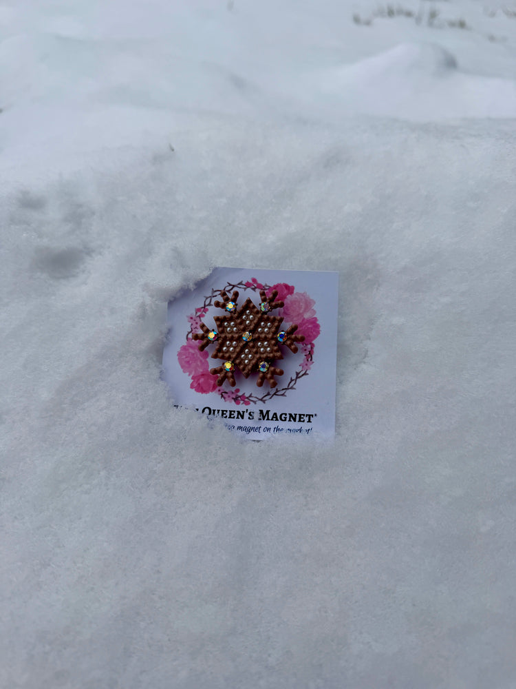 AB Snowflake | Magnetic Brooch Pin