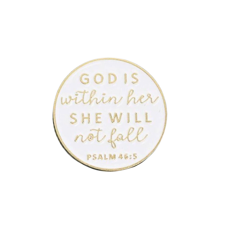 God Is Within Her | Magnetic Brooch Pin