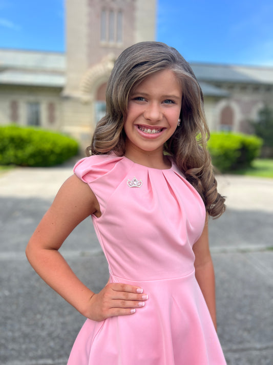 Eden Pink Crown | Magnetic Brooch Pin