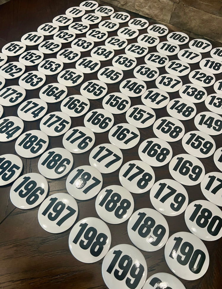 101-200 Contestant Number Buttons