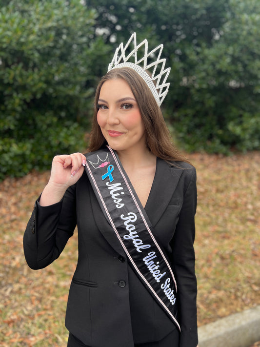 Blue Awareness Ribbon | Magnetic Brooch Pin