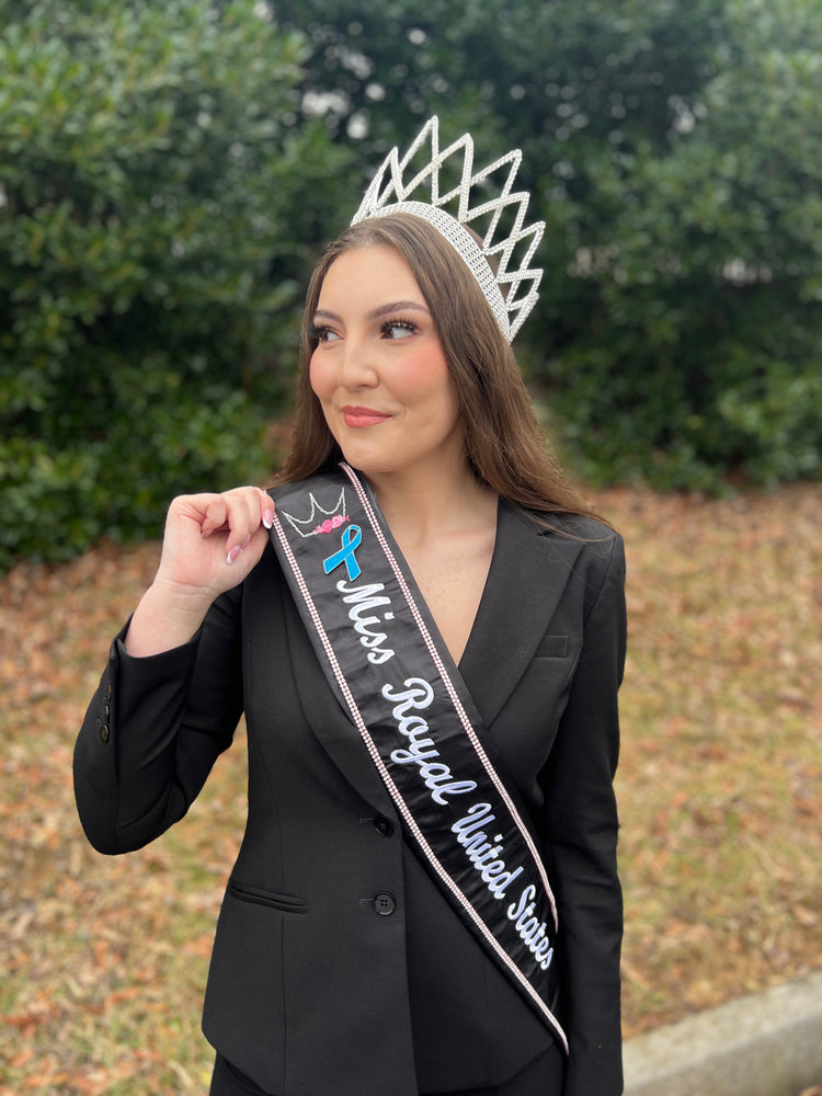 Blue Awareness Ribbon | Magnetic Brooch Pin