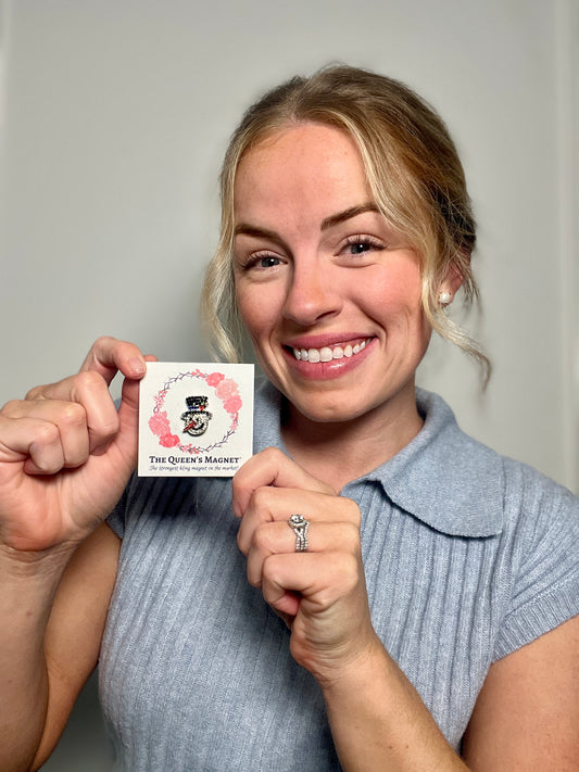 Petite Snowman | Magnetic Brooch Pin