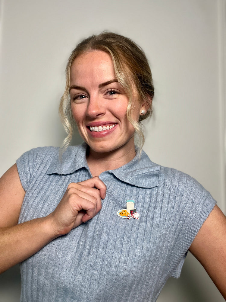 Cookies for Santa | Magnetic Brooch Pin