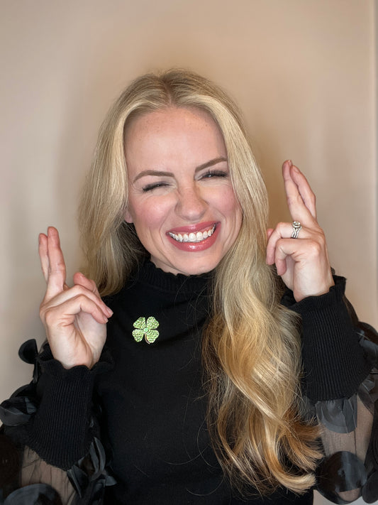 Green Clover | Magnetic Brooch Pin