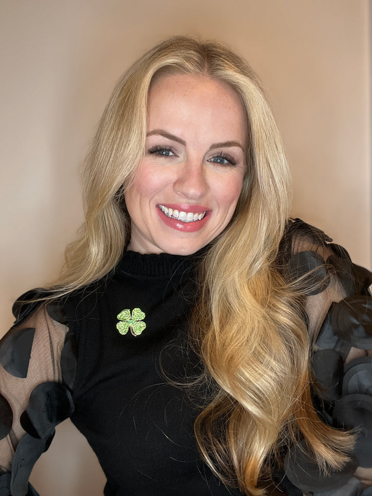 Green Clover | Magnetic Brooch Pin