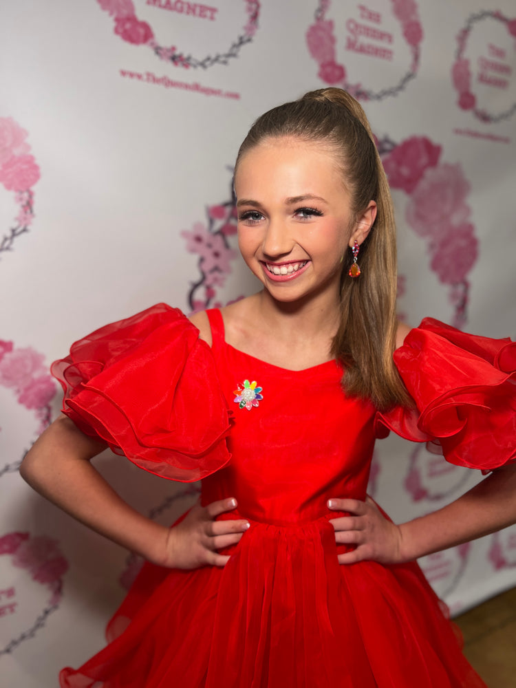 Rainbow Sunflower | Magnetic Brooch Pin