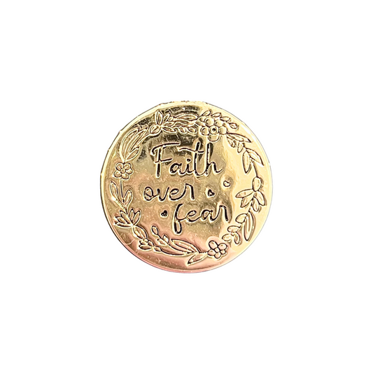 Faith Over Fear | Magnetic Brooch Pin