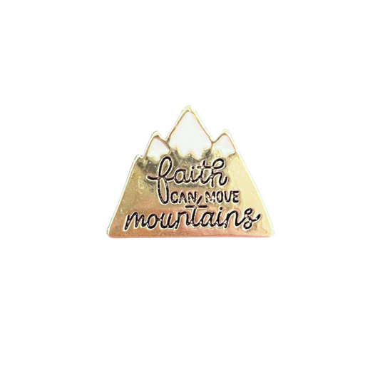 Faith Can Move Mountains | Magnetic Brooch Pin
