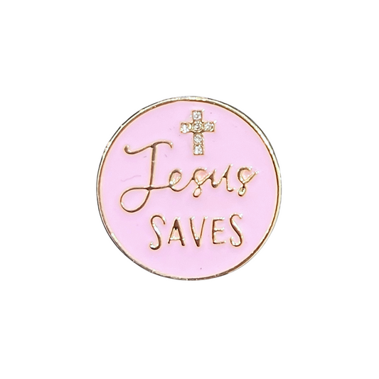 Jesus Saves | Magnetic Brooch Pin