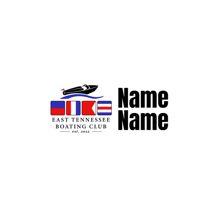 Magnetic Name Tag - East TN Boat Club