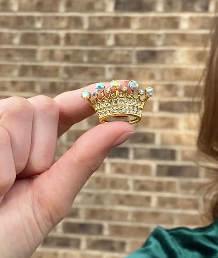 Streets of Gold Crown | Magnetic Brooch Pin