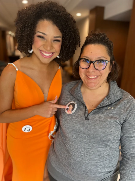 Rhinestone Custom 3" Photo Button