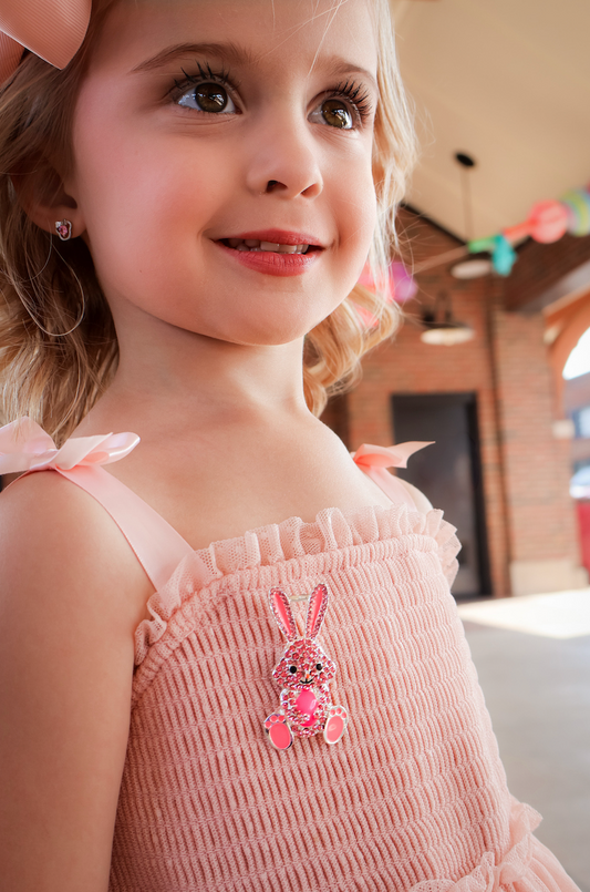 Pink Bunny | Magnetic Brooch Pin