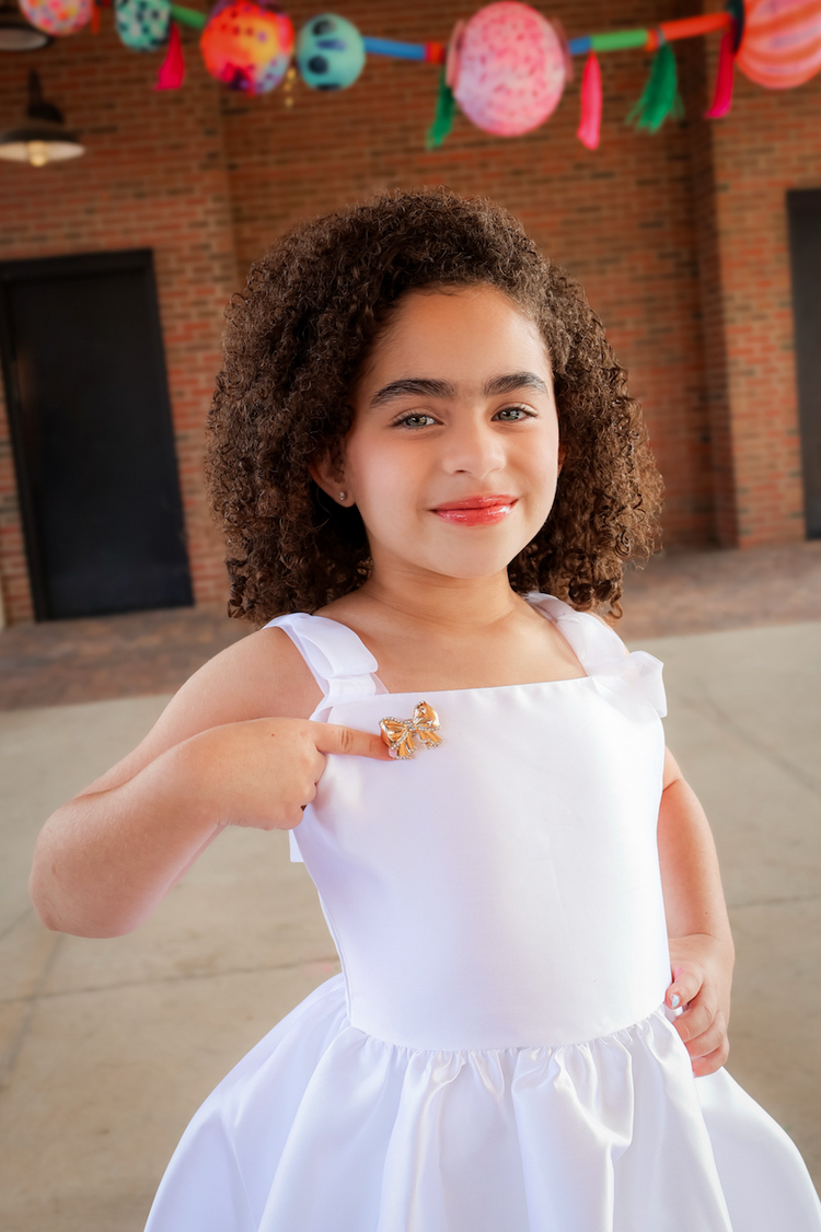 Petite Gold Bow | Magnetic Brooch Pin