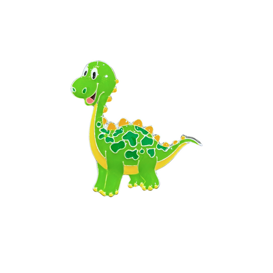 Friendly Green Dinosaur | Magnetic Brooch Pin