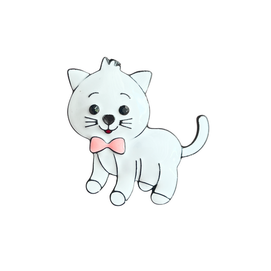 White Cat | Magnetic Brooch Pin