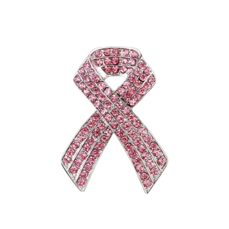 Light Pink Awareness Ribbon | Magnetic Brooch Pin