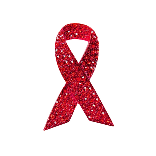 Red Awareness Ribbon | Magnetic Brooch Pin