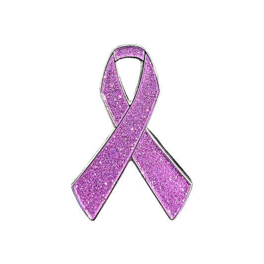 Purple Awareness Ribbon | Magnetic Brooch Pin